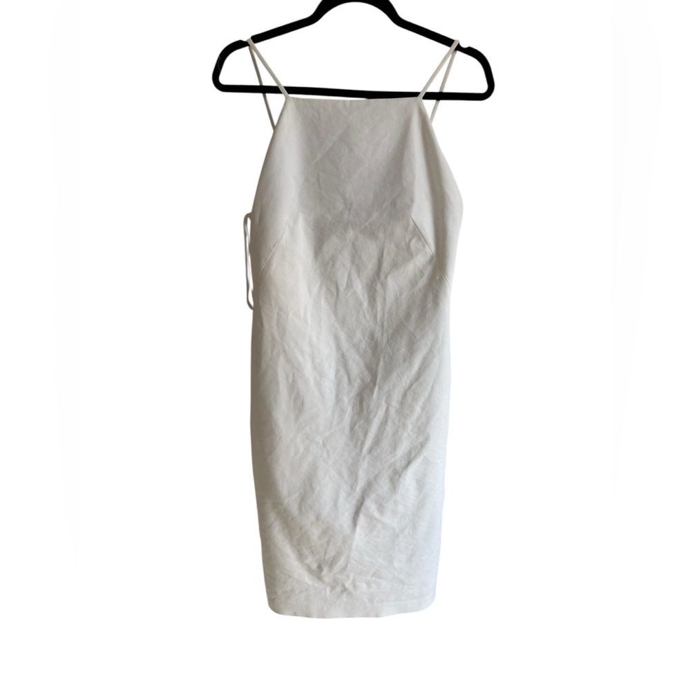Polo Ralph Lauren White High Neck Spaghetti Strap Mini Dress, Size 6